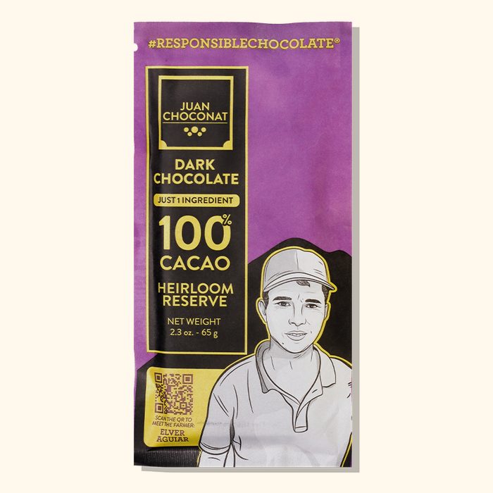 Juan Choconat dark chocolate 100% heirloom cacao bar